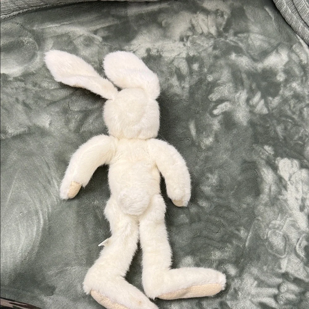 Plush White Bunny Toy